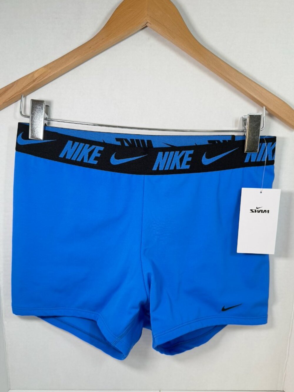 Nike Women's Blue Dri-FIT Spandex Shorts Medium NWT Workout Running